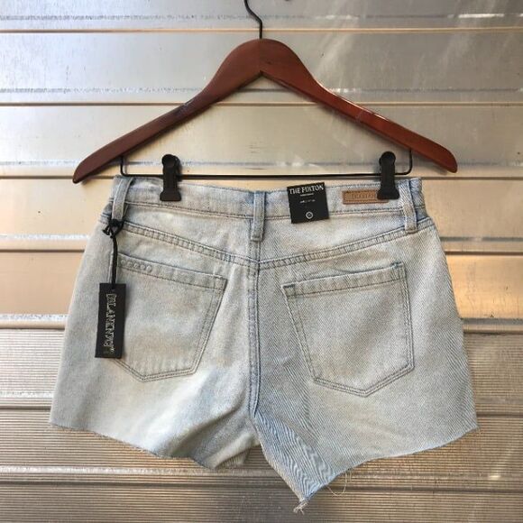 Blank NYC The Fulton Roll Up Shorts Light Denim NEW Cut Offs $88 Size 27 - Picture 12 of 12